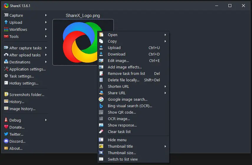 ShareX, logiciel gratuit de capture d'écran