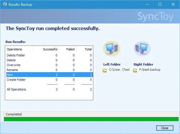 SyncToy, logiciel gratuit de synchronisation de fichiers